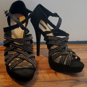Forever21, size 8.5, black heels.